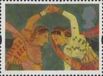 "Girls performing a Kathak Dance" (Aurangzeb period)