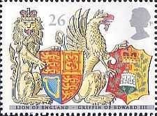 Lion of England and Griffin of Edward III