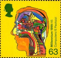 Computer Inside Human Head (Alan Turing's work on computers)