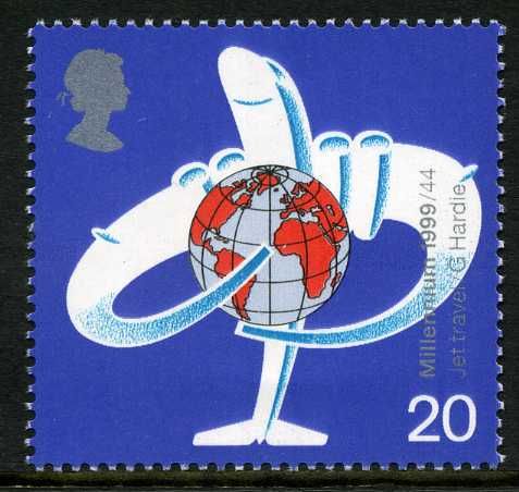 Airliner hugging Globe (International air travel)
