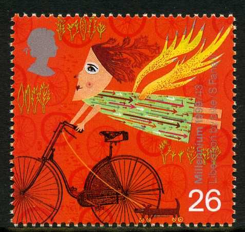 Woman on Bicycle (Development of the bicycle)