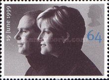 Prince Edward and Sophie Rhys-Jones (in profile)