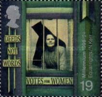 Sufragette behind Prison Window (Equal Rights for Women)
