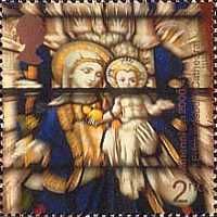 Virgin and Child Stained Glass Window, St Edmundsbury Cathed