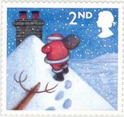 Father Christmas on Snowy Roof