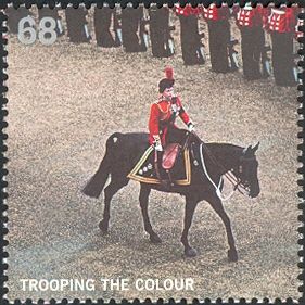 Queen riding side-saddle, 1972