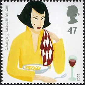 Woman Eating Pasta