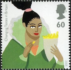 Woman Eating Chips