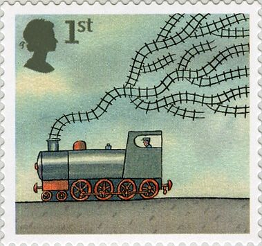 Steam Locomotive and Railway Tracks