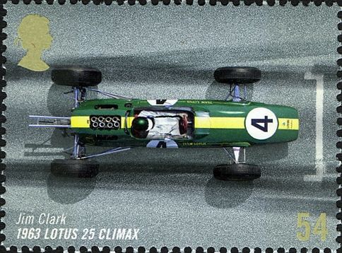Jim Clark in Lotus 25 Climax, 1963