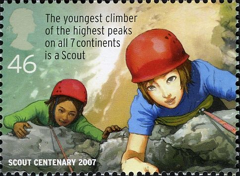 Scouts Rock Climbing