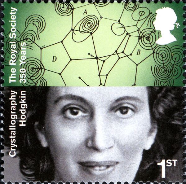 Dorothy Hodgkin (1910-1994), Crystal Diagram