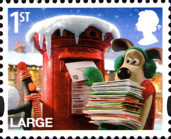 Gromit Posting Christmas Cards