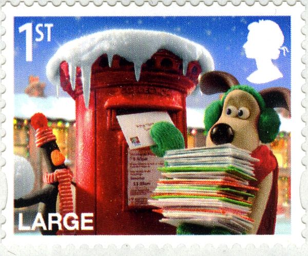 Gromit Posting Christmas Cards