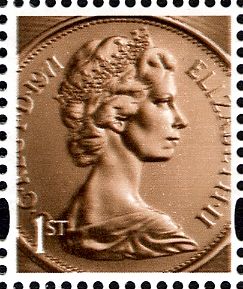 1971 decimal coin portrait by Arnold Machin