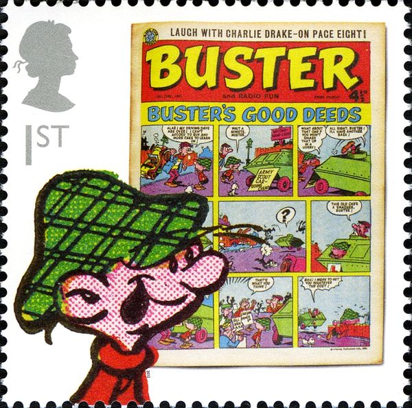 Buster and Cartoon Character Buster