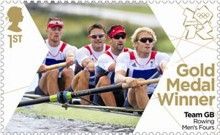 A. Gregory, T. James, P. reed & A. Trigs Rowing Fours