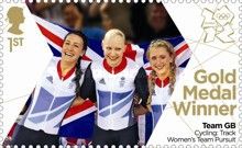 D. King, J. Roswell & L. Trott Cycling Team Pursuit