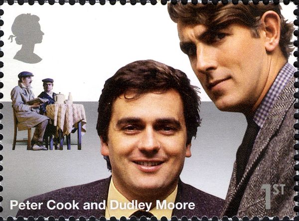 Peter Cook (1937-1995) and Dudley Moore (1935-2002)