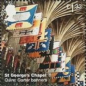 St George's Chapel - Quire: Garter banners