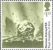 "St Kilda:The Great Sea Stacs", by Norman Ackroyd RA