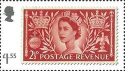 Queen Elizabeth II stamp of 1953