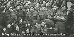 Soldiers Briefed Before Embarkation