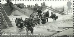 Soldiers Wading Ashore at Juno Beach