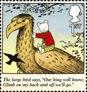 The large bird...