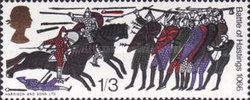 Norman Horsemen attacking Harold's Troops