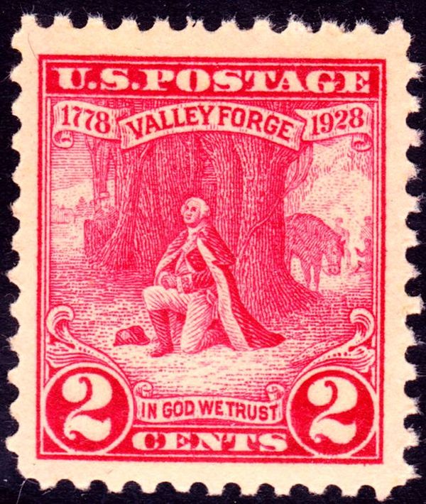 George Washington praying at Valley Forge (1866)