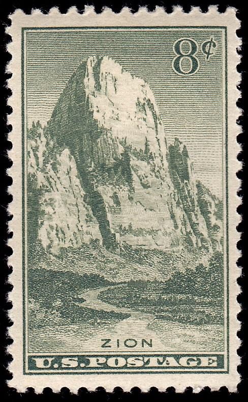 Mountain Great White Throne, Zion National Park, Utah