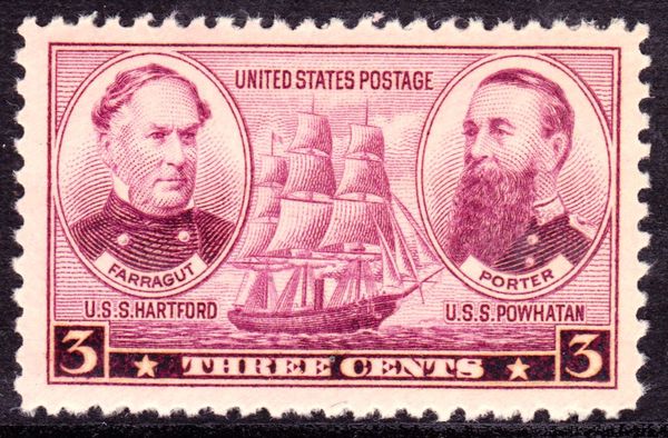 Farragut, Porter and USS "Hartford" (steam frigate)
