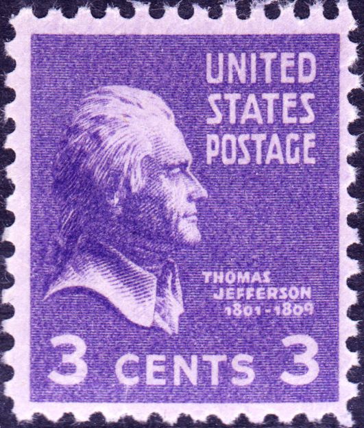Thomas Jefferson (1743-1826), Third President of the U.S.A.