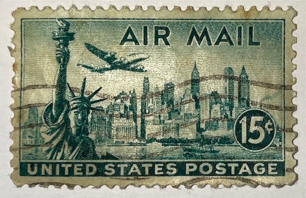 Statue Of Liberty, New York Skyline & Lockheed Constellation