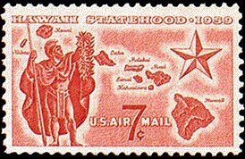 Alii Warrior, Map of Hawaii, & Star of Statehood