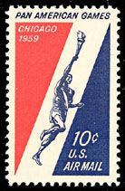Pan American Games - Chicago 1959 - Runner Holding Torch