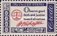 Quotation from Washington's Farewell Address, 1796