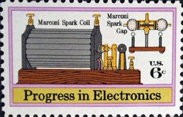 Marconi's Spark Coil and Spark Gap