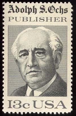 Adolph S. Ochs (1858-1935) Commemoration