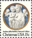 Madonna and Child with Cherubim, by Andrea della Robbia