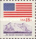 ...For purple mountains majesties - Flag and mountains