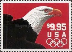Bald Eagle (Haliaeetus leucocephalus), Olympic Rings