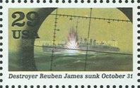 Sinking of Destroyer Reuben James, Oct. 31