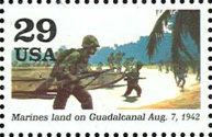 Marines land at Guadalcanal, Aug. 7, 1942