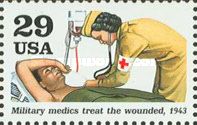 Military medics treat wounded
