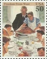 Rockwell Painting: Freedom from Want