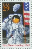Apollo Astronaut Salutes Flag on Moon