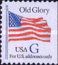 White Old Glory G Stamp