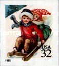 Children Sledding